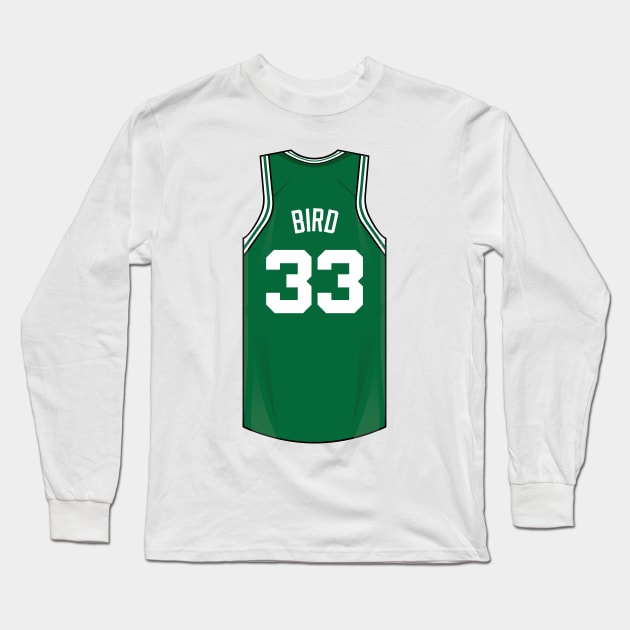 Larry Bird Jersey Long Sleeve T-Shirt by WalkDesigns